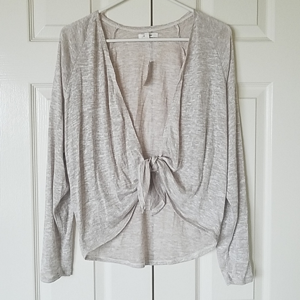 Pretty Champagne Colored Knit Top